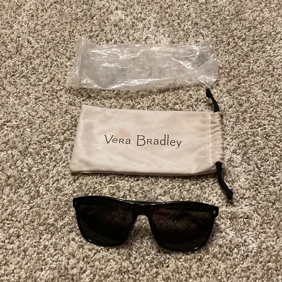 Vera Bradley Accessories - Vera Bradley black Mini Medallions retired 2017 pattern sunglasses & cloth case